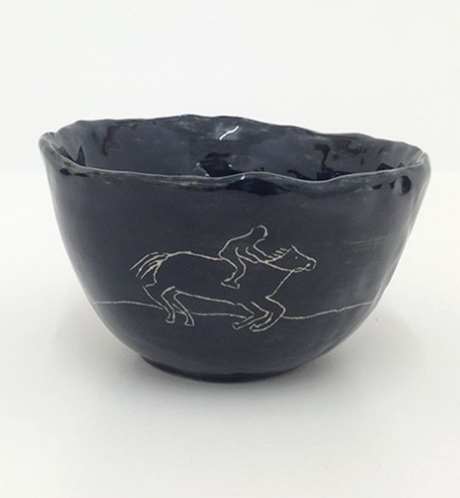 'Untitled (horse)' 2013 Ceramic bowl.