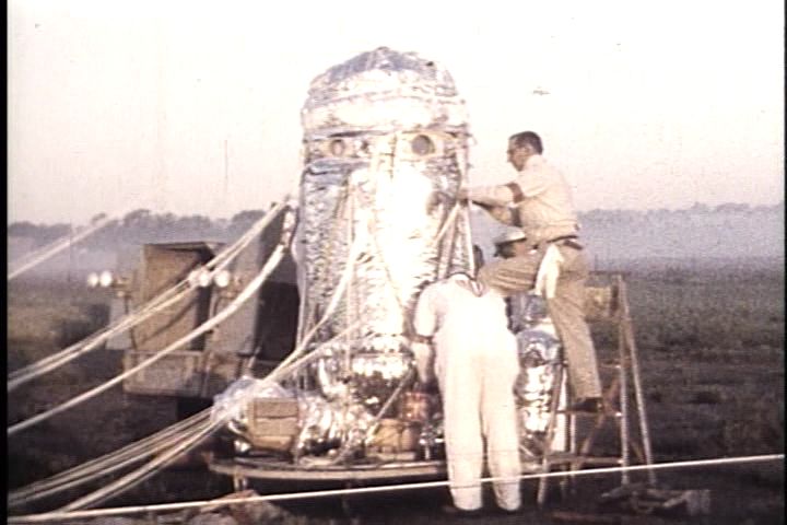 Man High capsule preparing for launch. Image Source: Stratocat . 