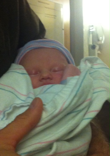 The first picture of my daughter