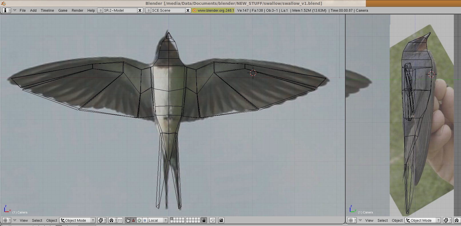 Basic model using the reference picture.