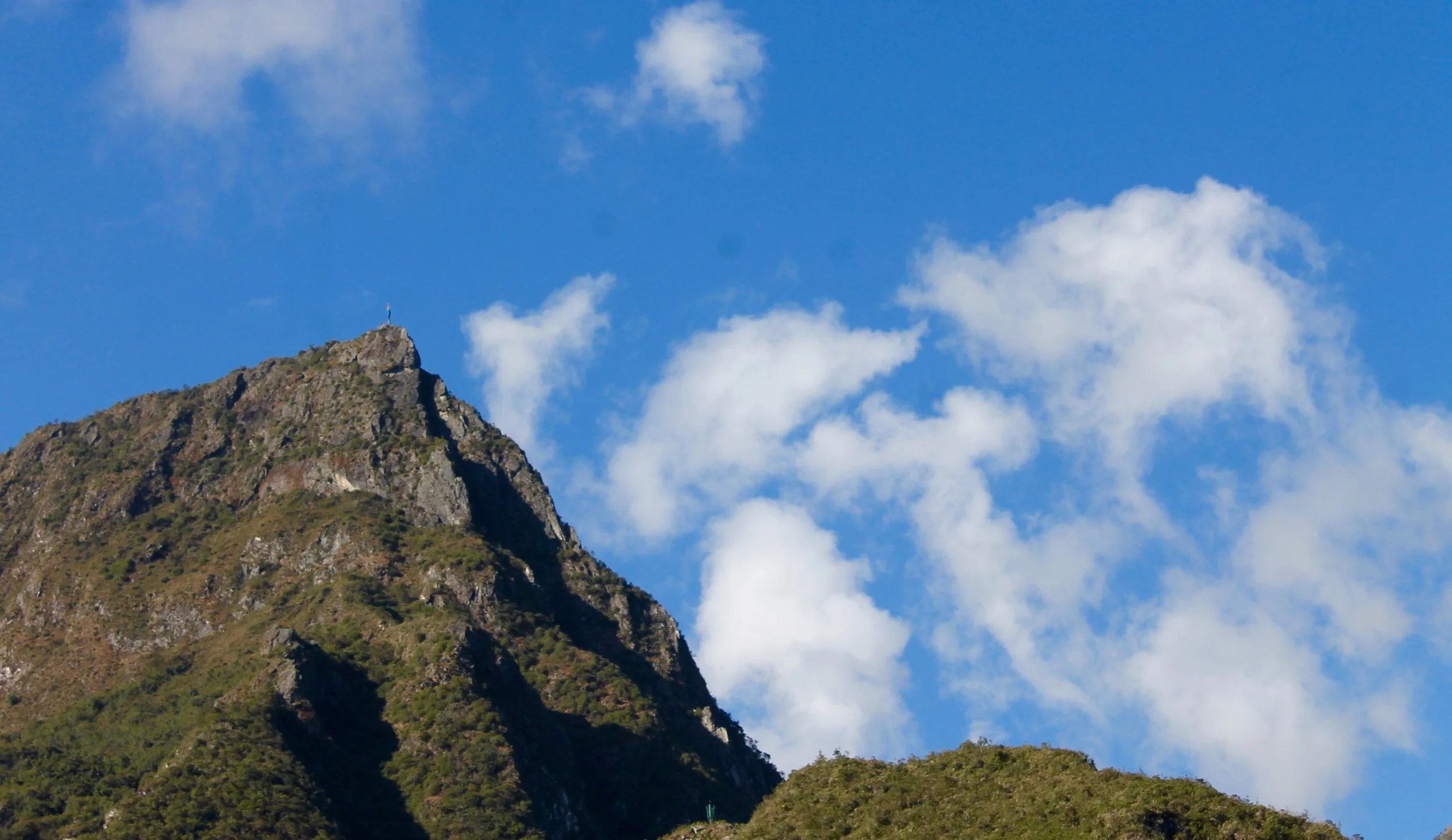  Clouds run fast over Machu Picchu&nbsp; 