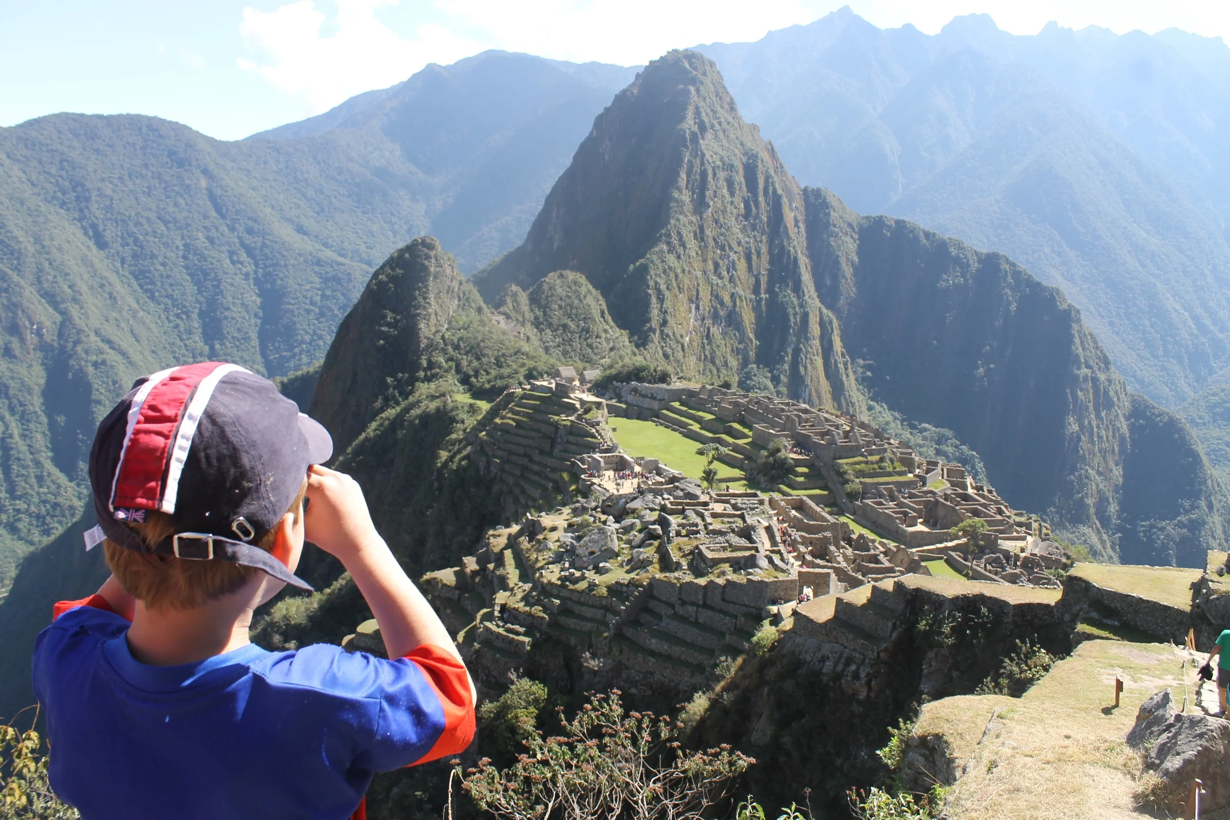 Machu Picchu with the kids