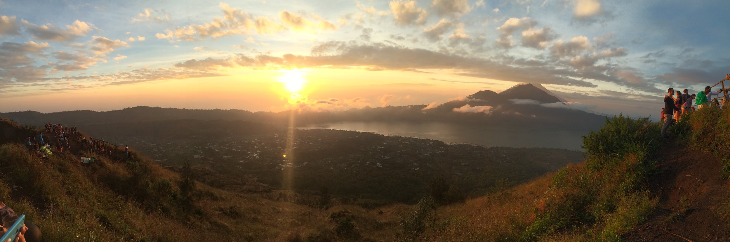 Sunrise from Mt. Batur volcano in Bali, Indonesia