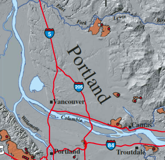 Map image from USGS, Everts et al 2009