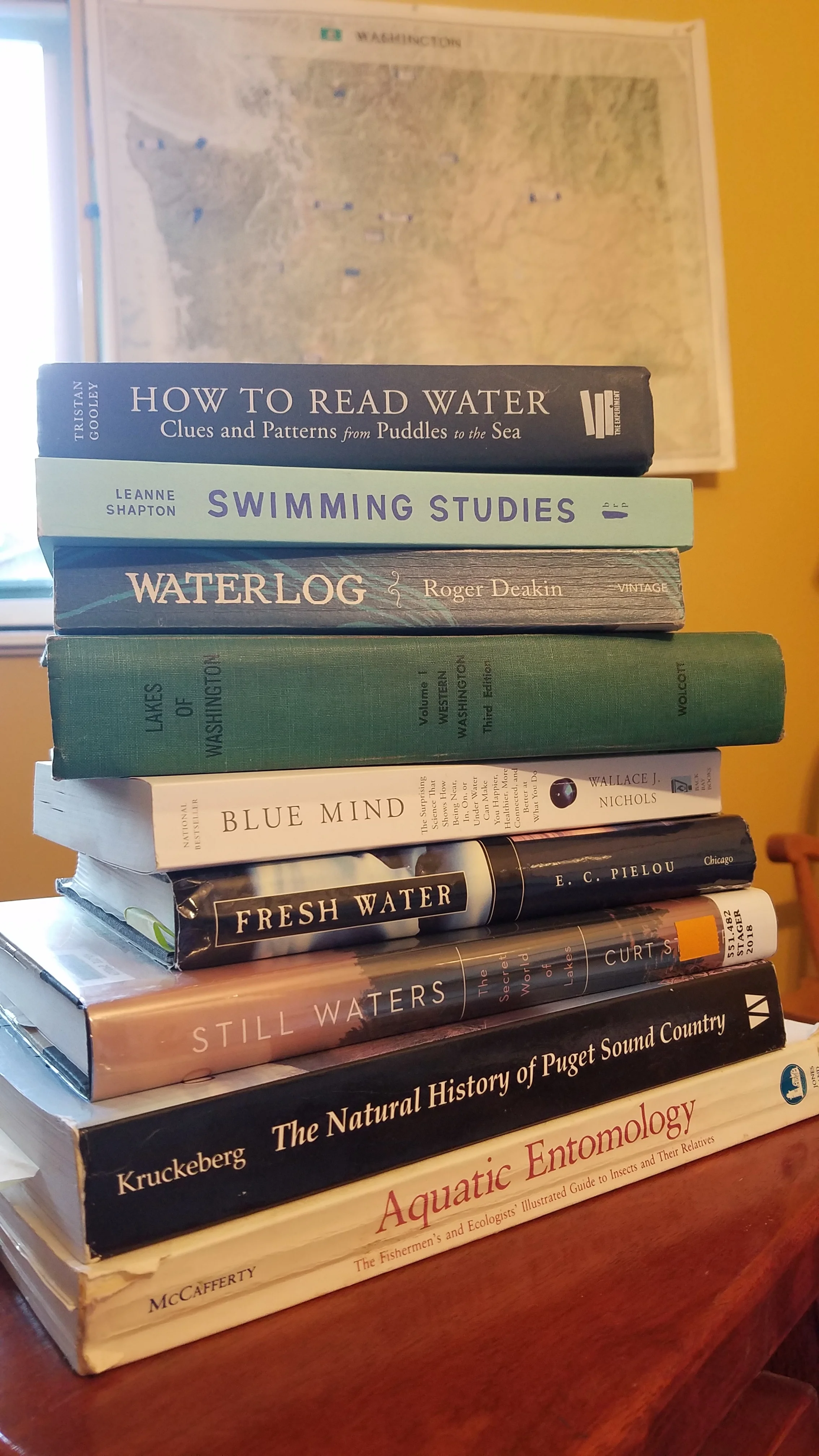 Every writing project begins with a gentle plunder of my public library and mining of resources on my own bookshelves. And a map.