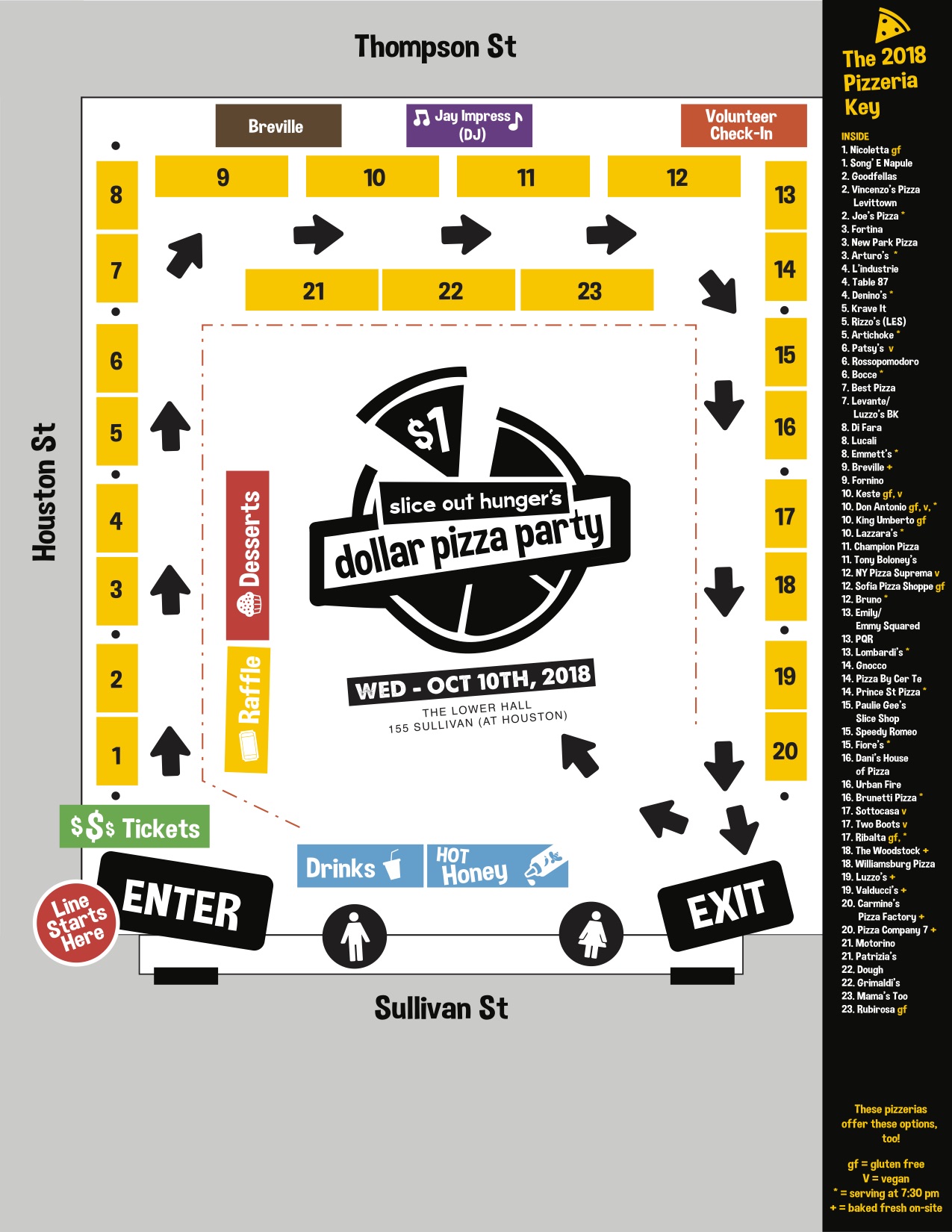 Use this helpful map to plan your pizza eating! Click to access a larger version of the map. We also have this handy alphabetical version!