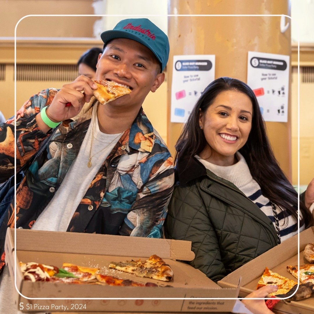 A HUGE thank you to all who came out to our #DollarSliceParty 🥳🍕 

We had 1000 pizza lovers and makers in attendance, showcasing the immense impact of the #SliceOutHunger movement! It was truly an epic night for #Pizza4Good 😎 

Every dollar raised