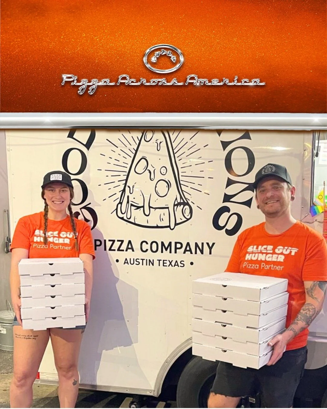 #PizzaAcrossAmerica 🍕 FAQs are here! Get all the info you need to do #Pizza4Good in your community this National Pizza Day: 

🤔How do I participate? 

Donate &amp; deliver 10+ pizzas to a local hunger relief center! Register at the link in our bio.