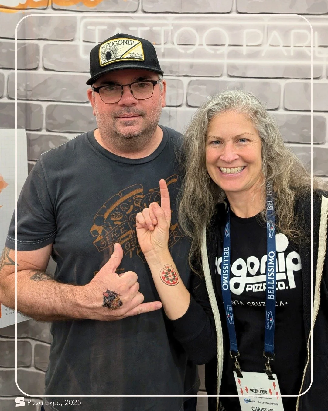The #SliceOutHunger (Temporary) Tattoo Parlor is back for #PizzaExpo 2026😆 

Each year, epic tattoo artists donate amazing designs for you to sport (temporarily or permanently👀) at Expo! 

Stop by our booth #1880 throughout the week to get your ink