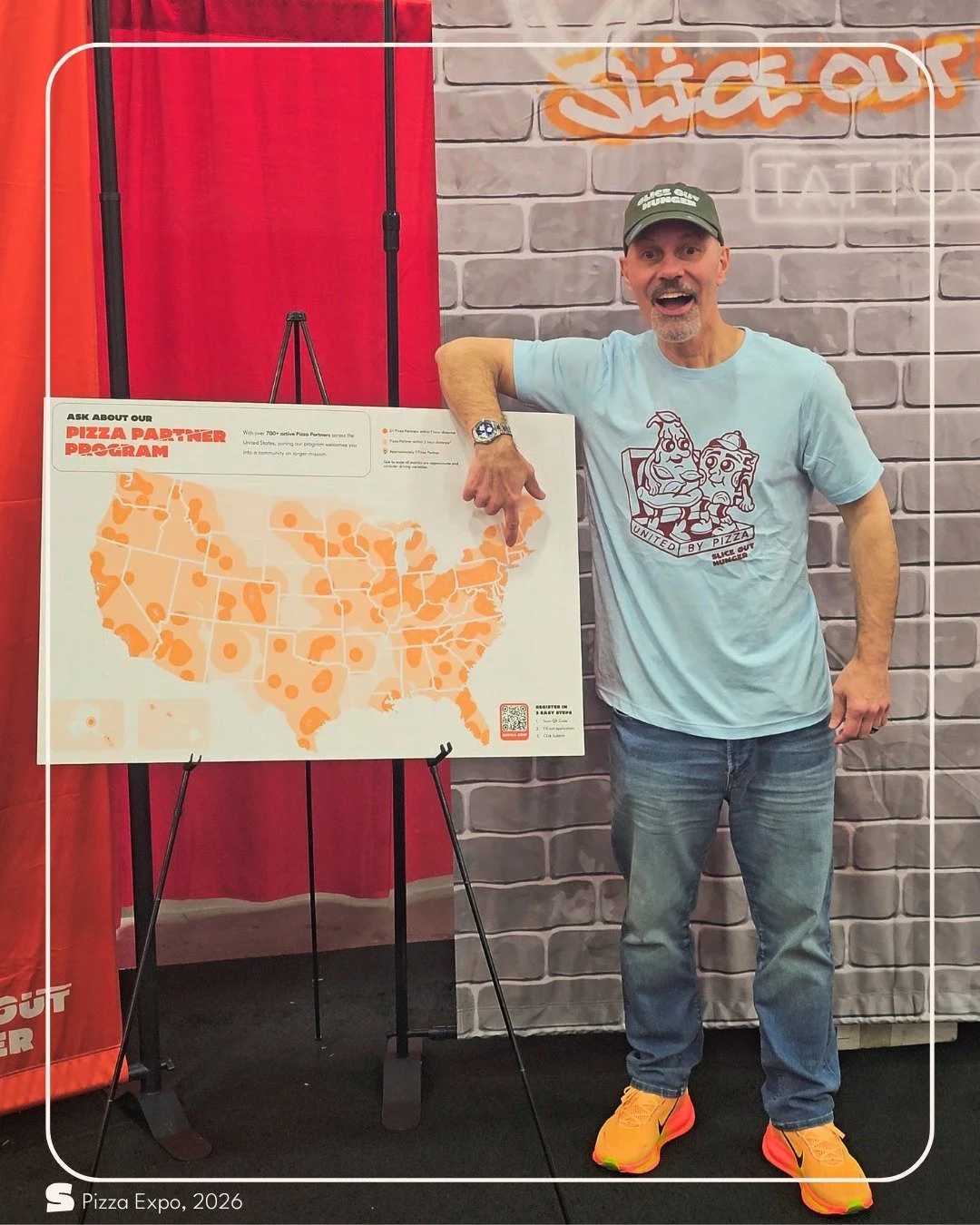 Show your love for #PizzaExpo 2026 with our new Limited Edition T-Shirt🧡🍕 Featuring iconic artwork donated by @gonzoetattoos of @hbtat2 in San Jose, CA, this 100% cotton tee is the perfect way to upgrade your style game with some #SliceOutHunger sw