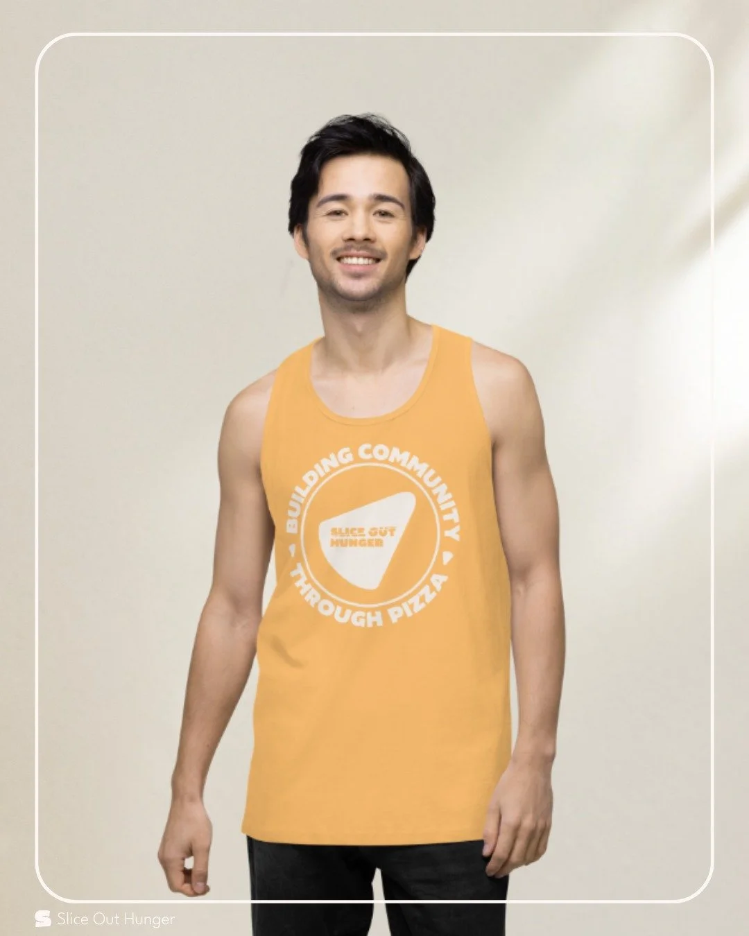 Get styled up for a summer of #Pizza4Good with our Building Community Tank☀️🍕 This premium tank is perfect whether you're chilling in the heat 😎 or building community with its exceptionally soft, smooth feel. 

100% of the proceeds from this tank t