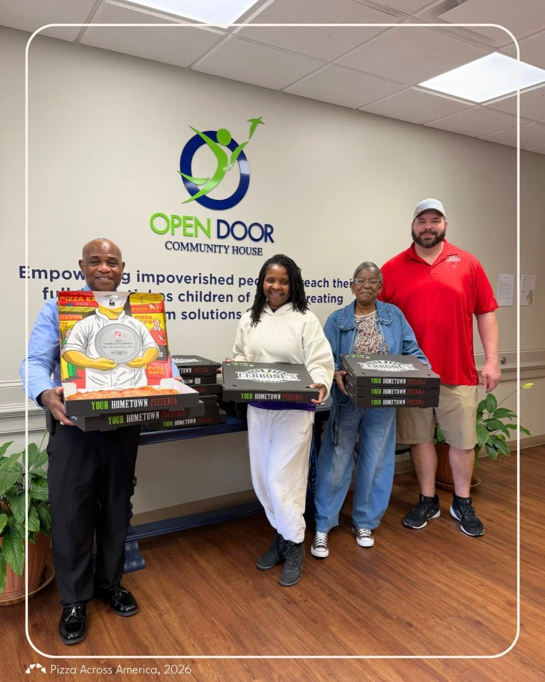 #PizzaAcrossAmerica made a major impact in Columbus, GA, thanks to @cerronespizzeria! 

This amazing pizzeria donated &amp; delivered their delicious slices 🍕 to @opendoorch, serving up #Pizza4Good to students &amp; residents facing food insecurity?