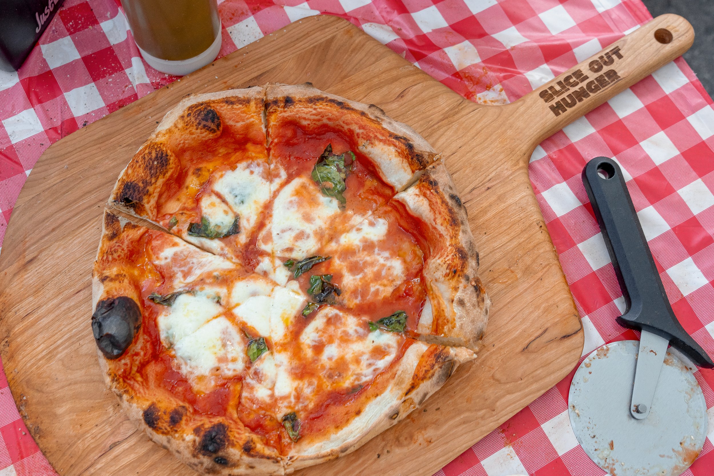 Pizza forward image with logo placement