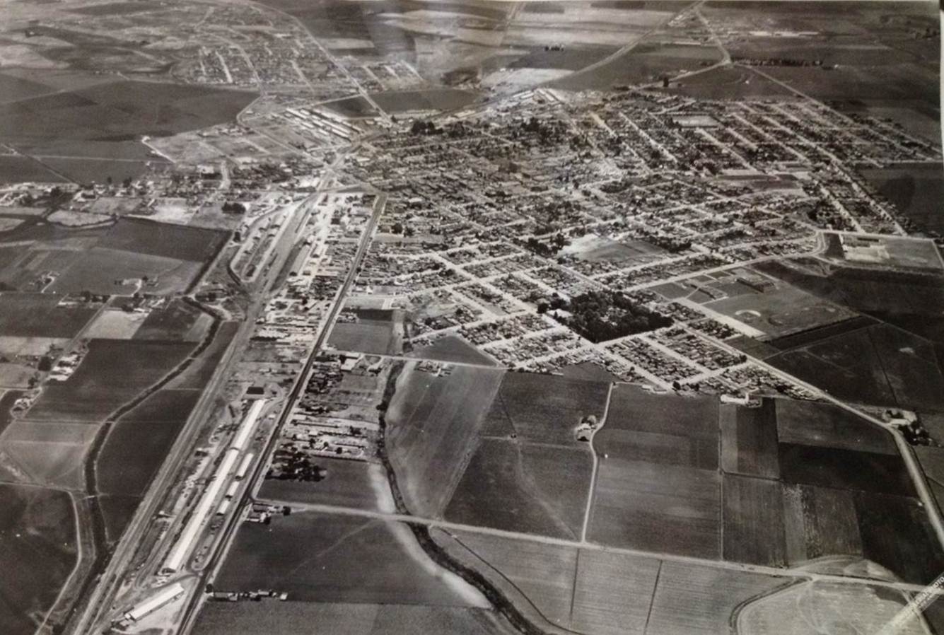  Arial view of  Union Ice String , West market Street, Salinas 