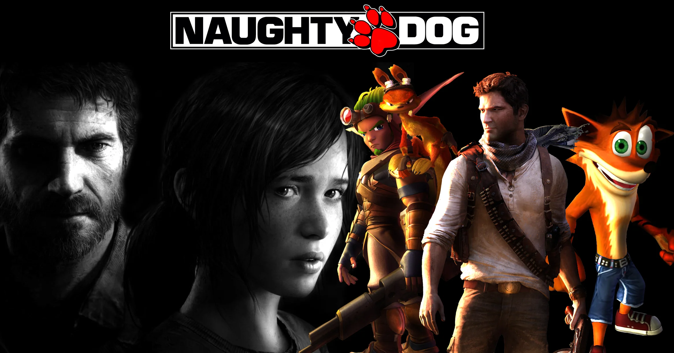 Naughty Dog created all of these. All of them. Image: http://img2.wikia.nocookie.net/__cb20130502024832/thelastofus/images/c/c0/Naughtydog_by_comicsleo-d5c8k5h.jpg