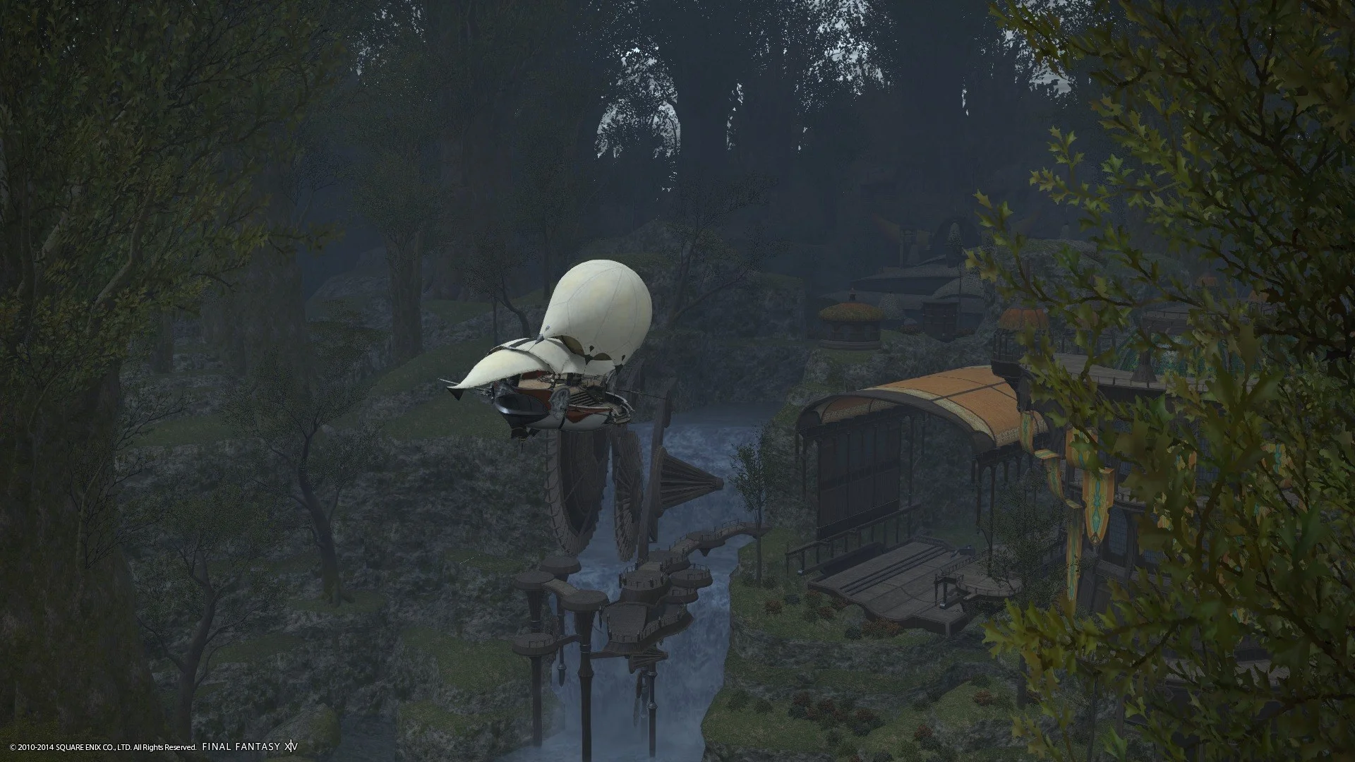 Flying aboard an Air Ship.