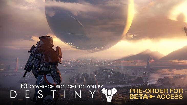 The Traveler hovering over The Tower