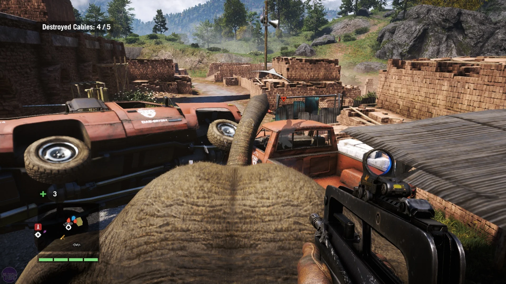 The view from atop a bad-ass elephant