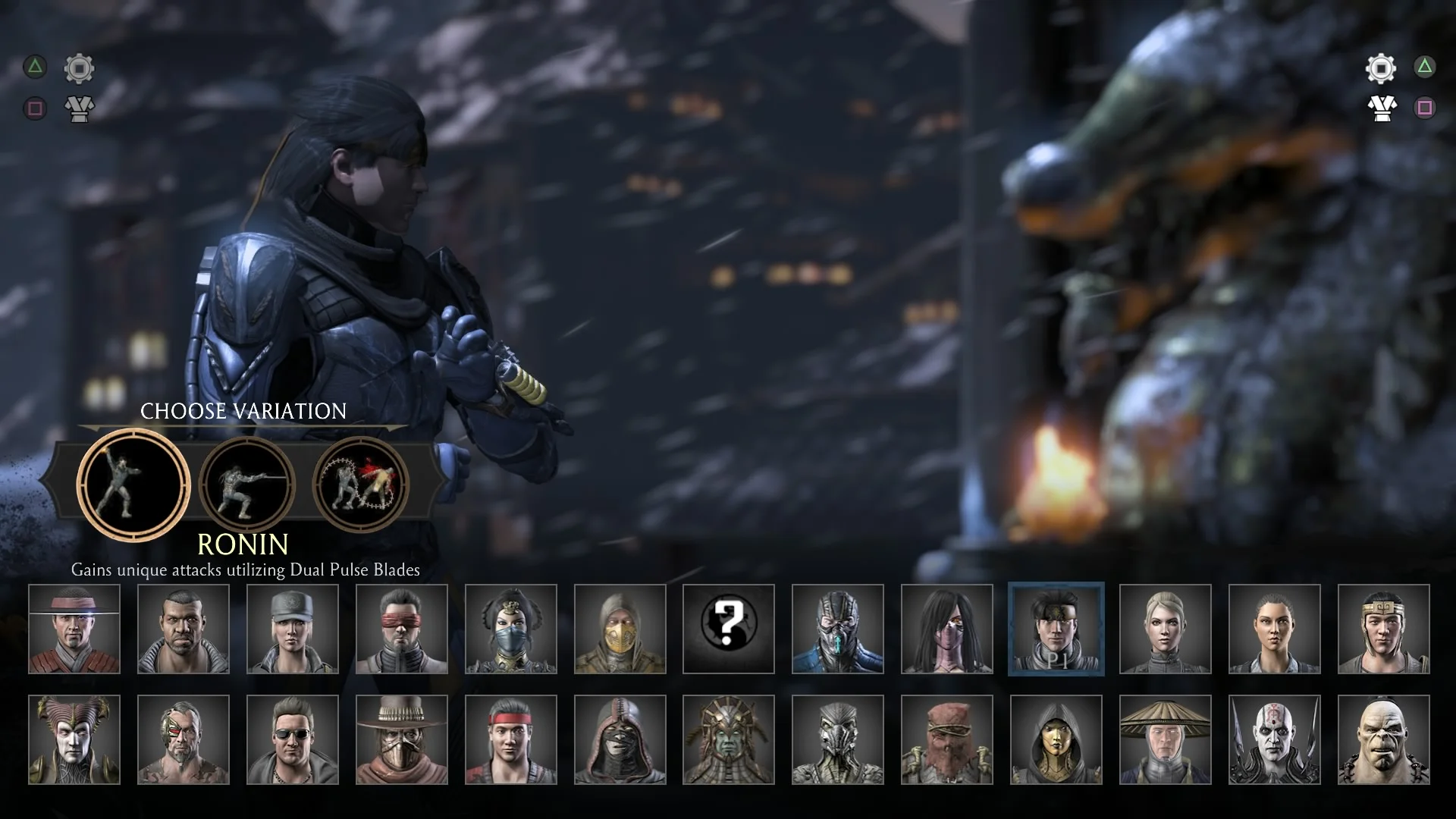 Each fighter has 3 different variations