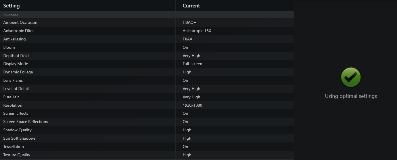 Settings We Used To Play