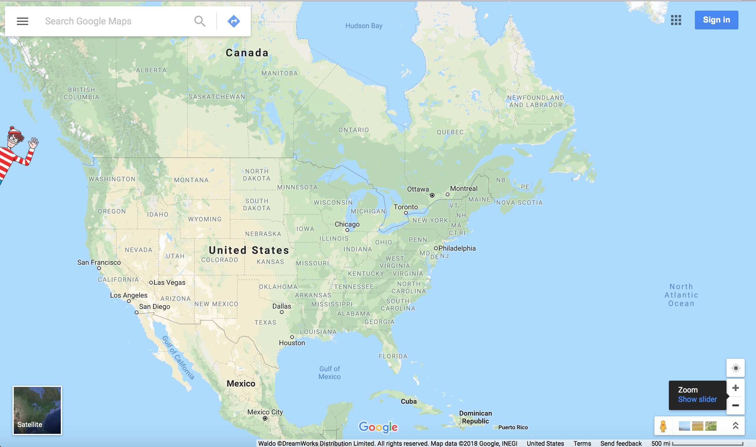 Where's Waldo on Google Maps
