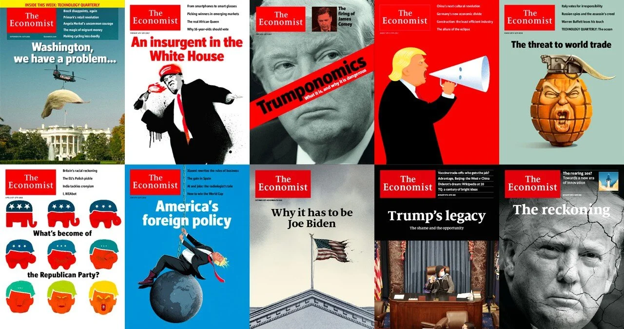 The Economist Trump Covers
