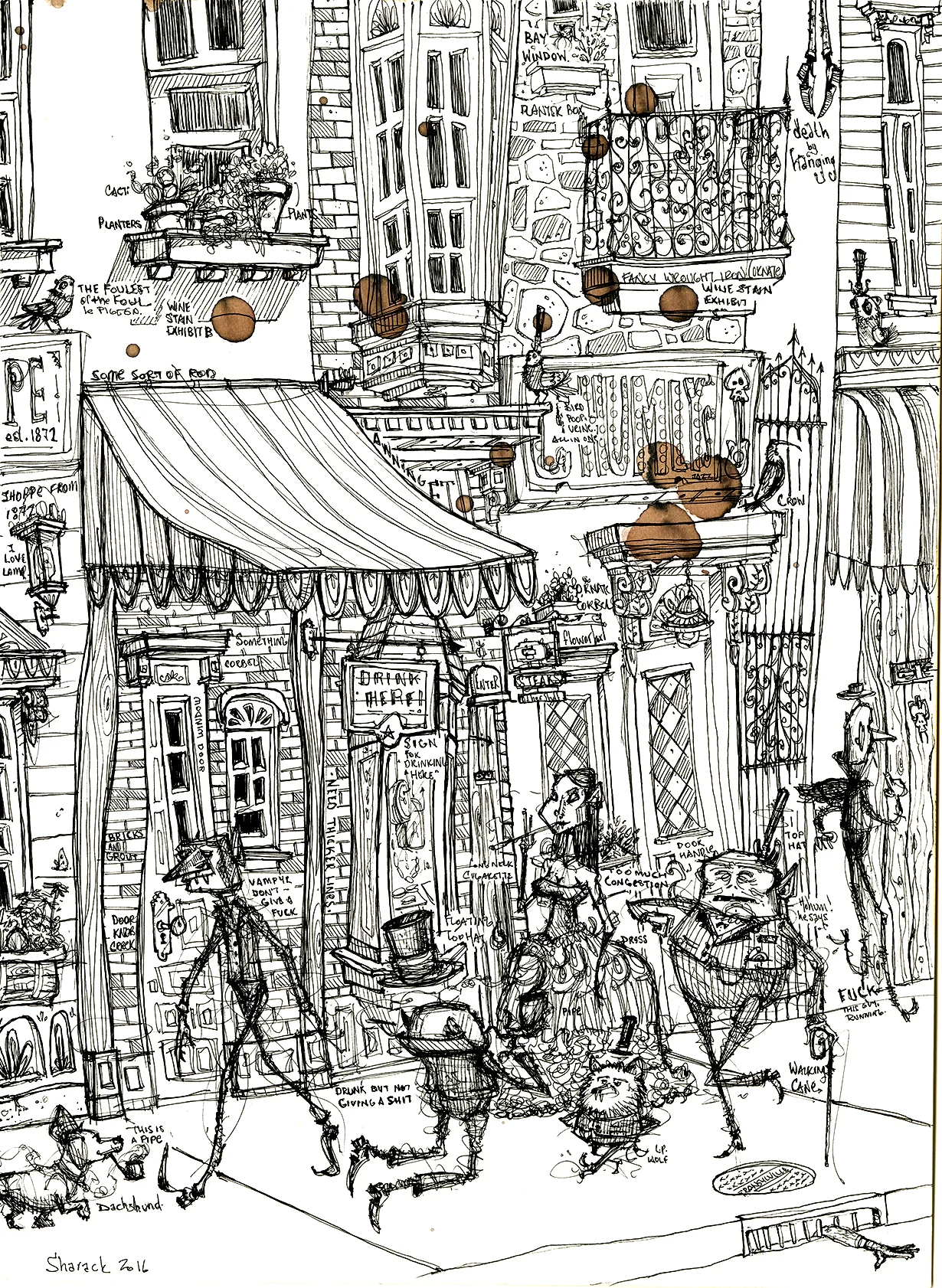 Ode to Richard Scarry's "Busy Street"