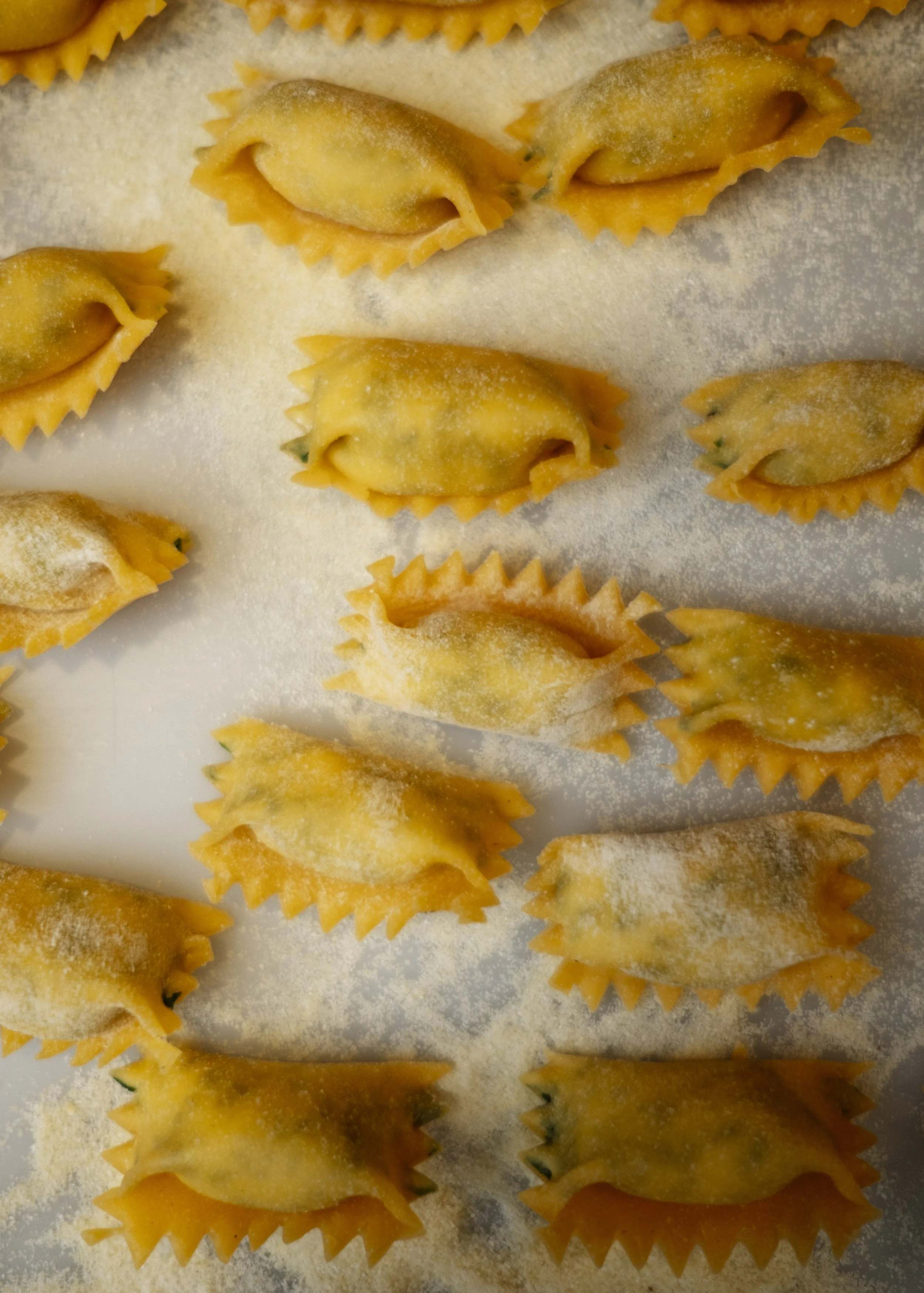 agnolotti feito por nós