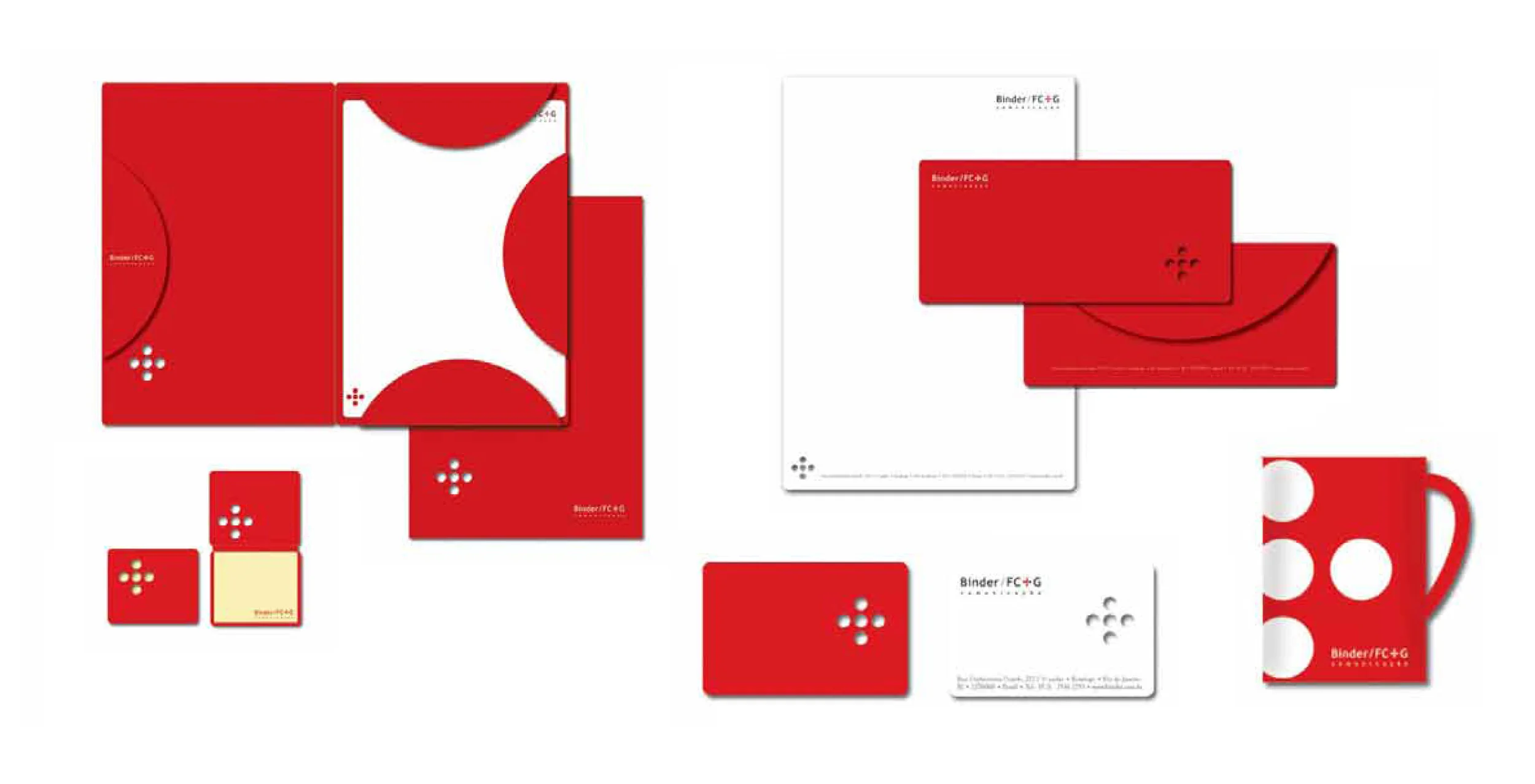 A Madre também tem outras agências como cliente. Aqui, a programação visual e papelaria da Binder.