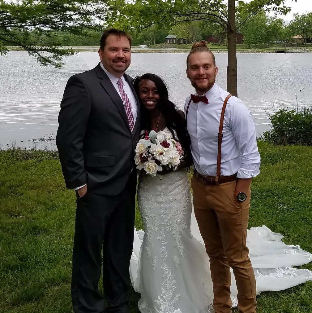 Such an honor to not only celebrate and officiate their wedding today, but also to have baptized Joe and Quiansha, traveled with them to Puerto Rico on a mission trip, and just to have journeyed with them over the years. May God continue to bless you