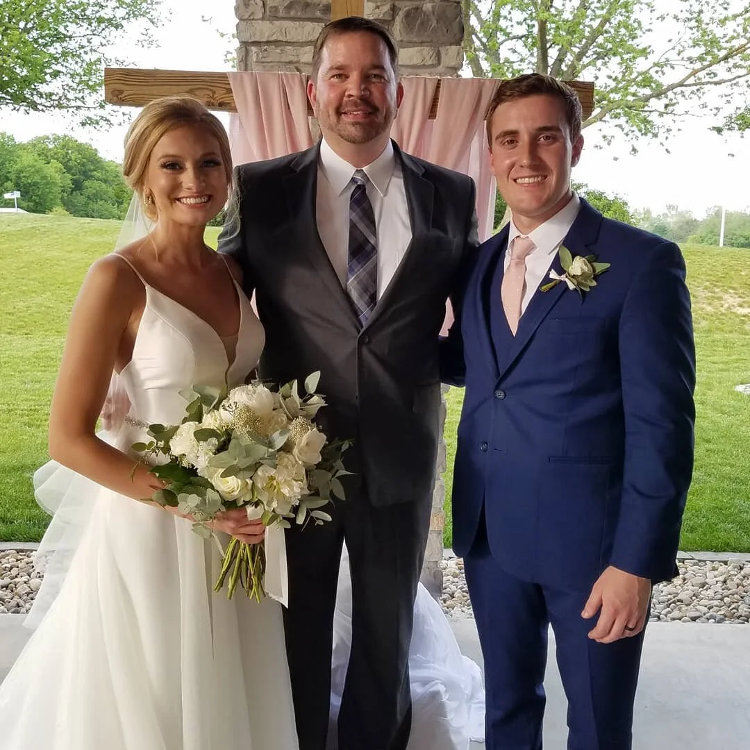Two more kids have tied the knot. Congrats Nathan and Tara! Thanks for letting me officiate your ceremony.