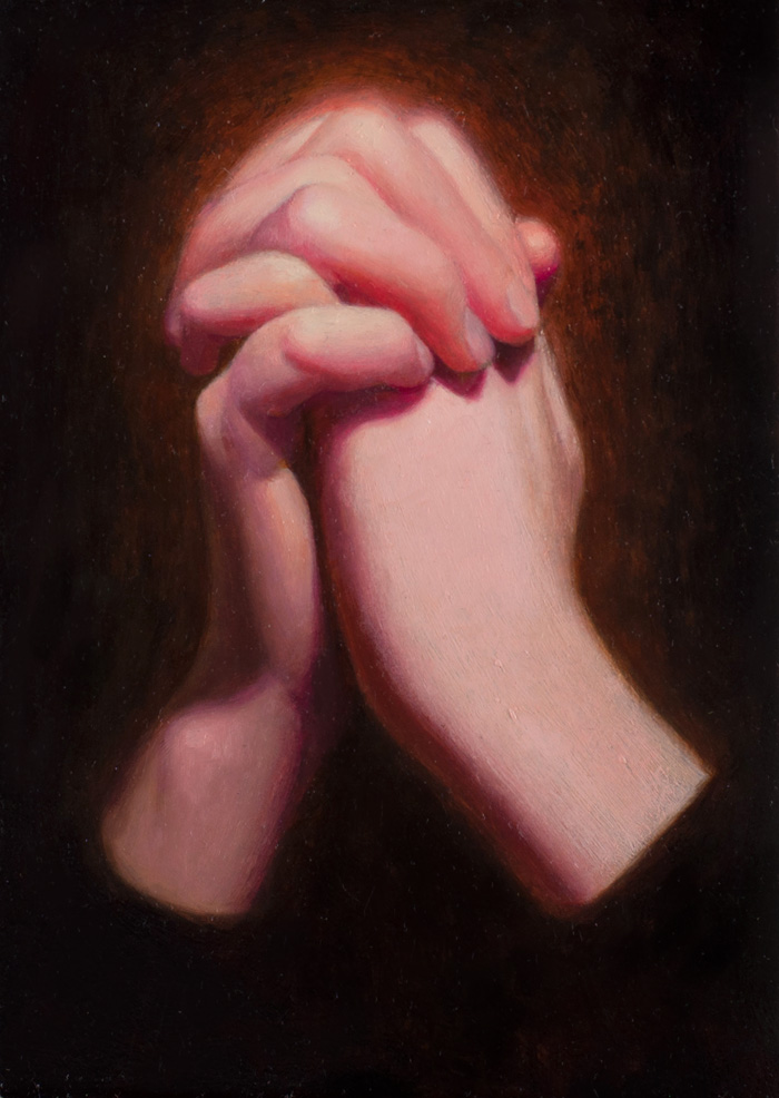 Faith 7'' x 5'' Oil on panel Private Collection