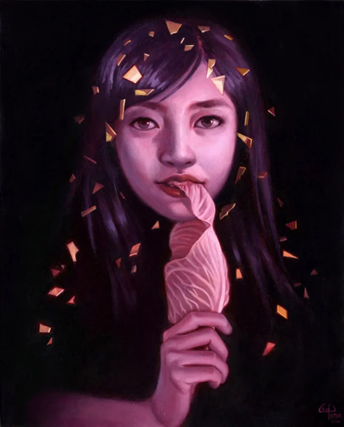 Like a Diamond 16'' x 20'' Oil on panel Private Collection