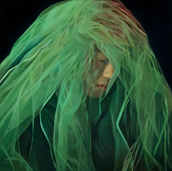 Beyond the Veil 3 12'' x 12'' Oil on panel Inquire for availability