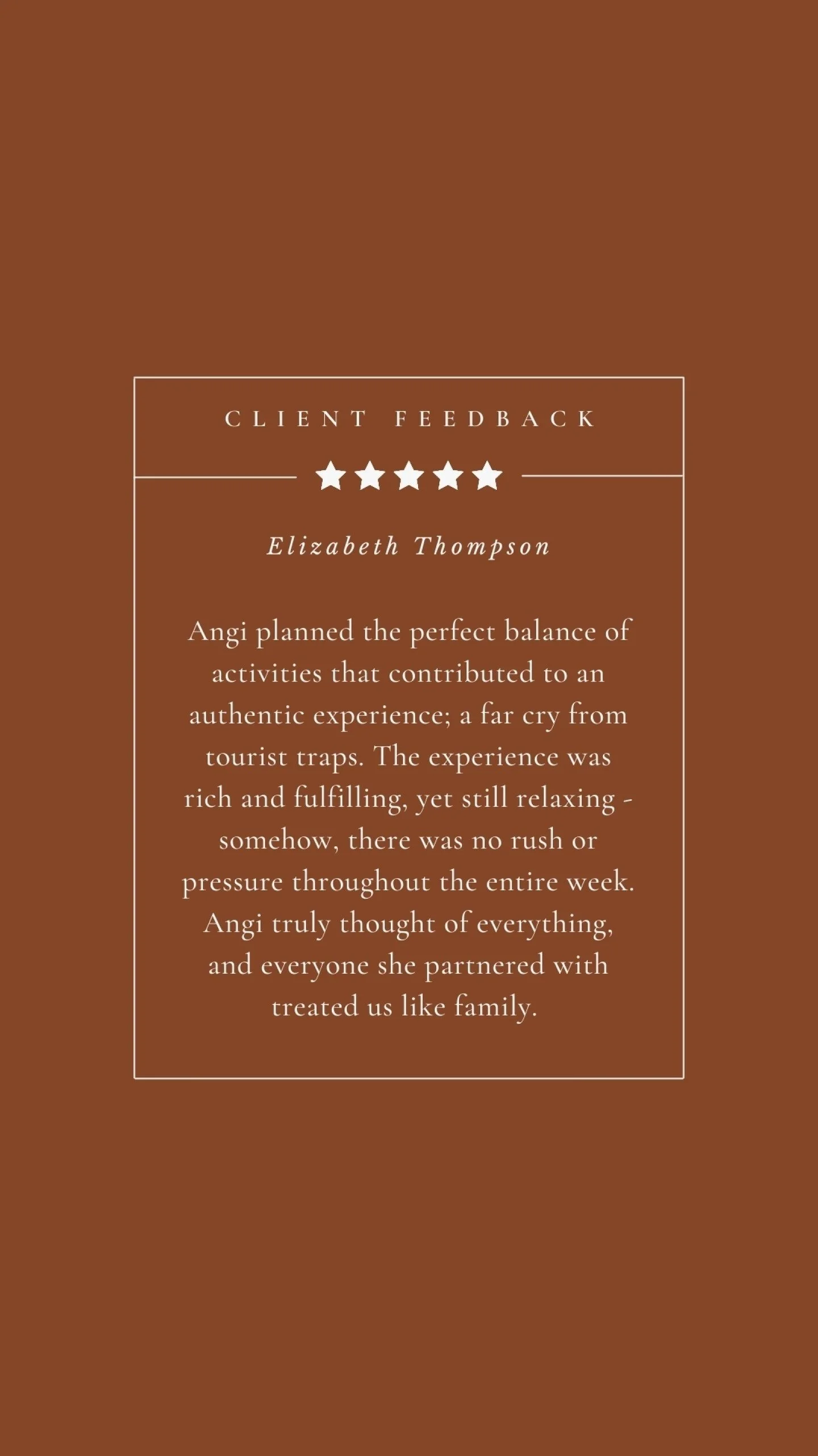 Travel that's meaningful, transformative and connects you to the world around you. It's our specialty. 

Our 7-day immersive Italian journey is lovingly curated and will be opening soon. Join our newsletter community to be among the first to hear whe