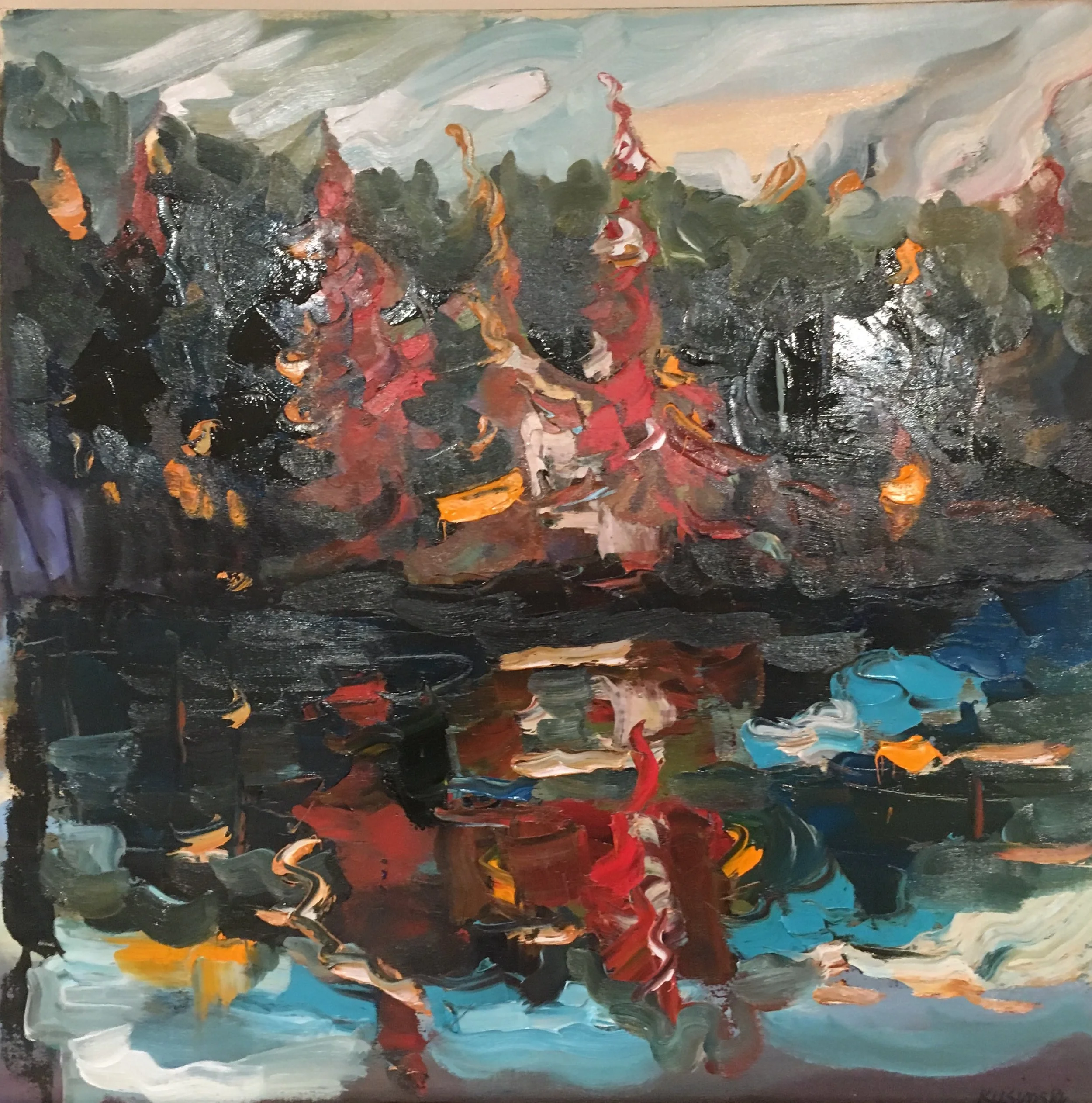 eels lake- red sentries