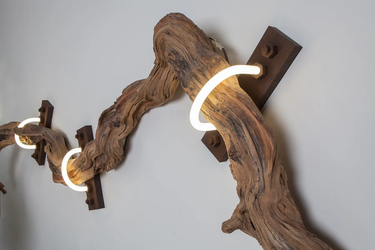 The Root (wood/neon series)