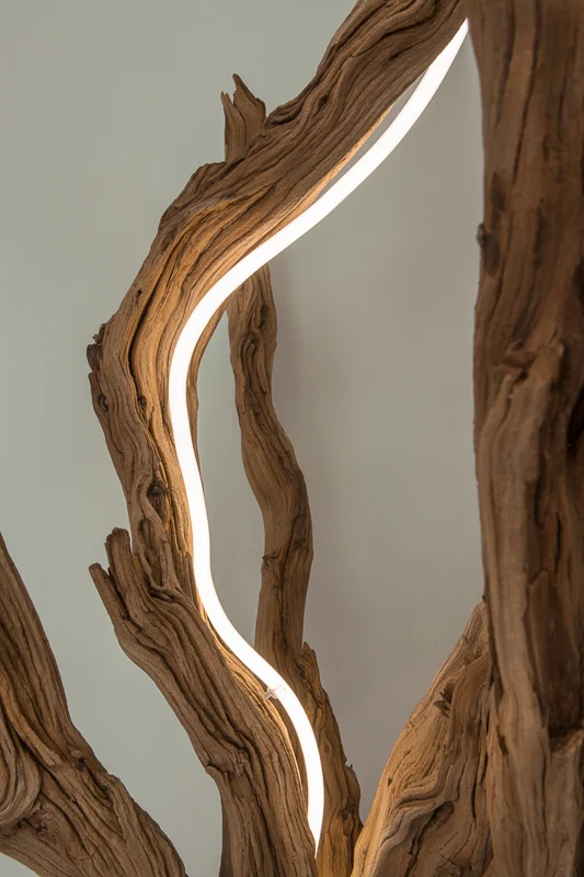 Untitled (wood/neon series 2)