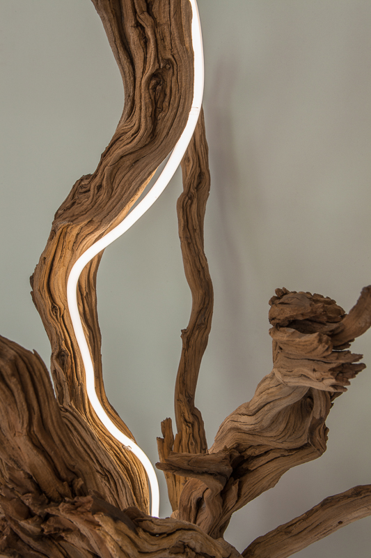 Untitled (wood/neon series 2)