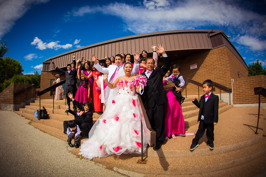 The June bride, Maria Andrea De Luna and Xandy Collao with the fam!