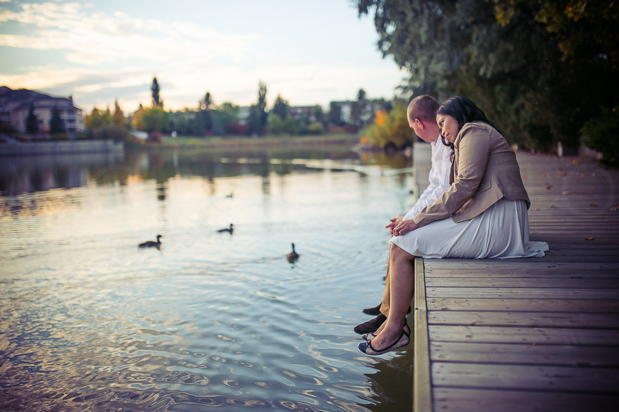 Kent Martin and Cha Lopez, on a moment of their own. Lake Beaumaris.