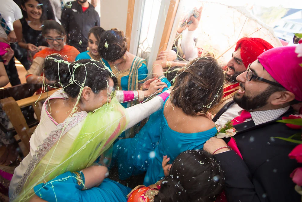 This is when things started becoming sticky and messy. Forcefully making their way and not wanting to pay for anything, the groomsmen steps things up a bit.