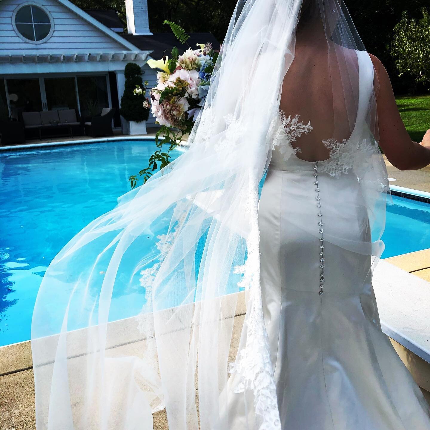 When the back details are on point&hellip;
#victoriasdoukoscouture #backdetails #crystal #buttons #scoopback #silk #fabric #cathedral #veil #floating #lace #luxurylifestyle