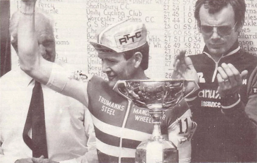 R. T. T. C. National 25 miles Champion - Dave Lloyd 1982.