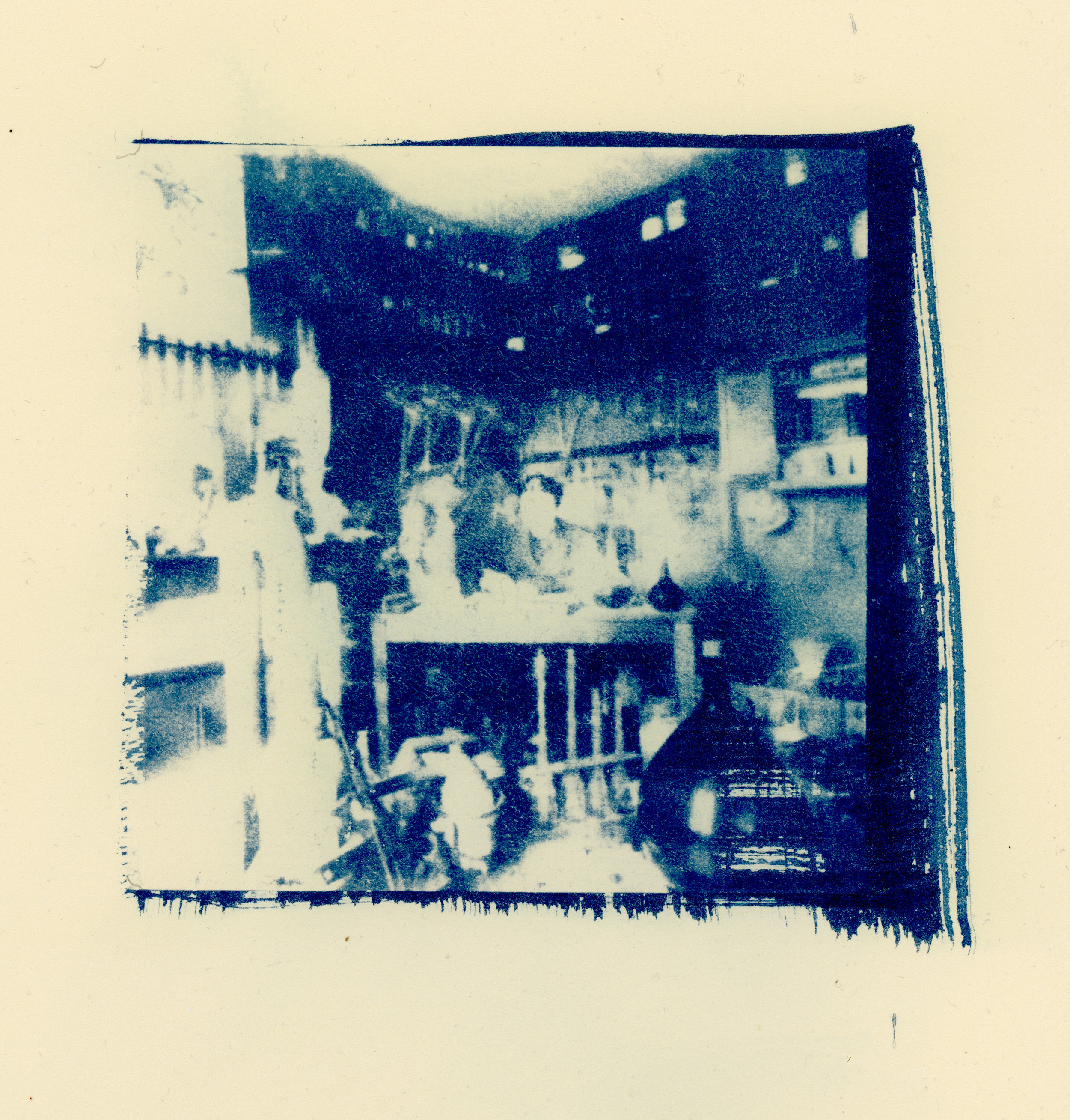a cyanotype of Jean-Julien Champagne(?)