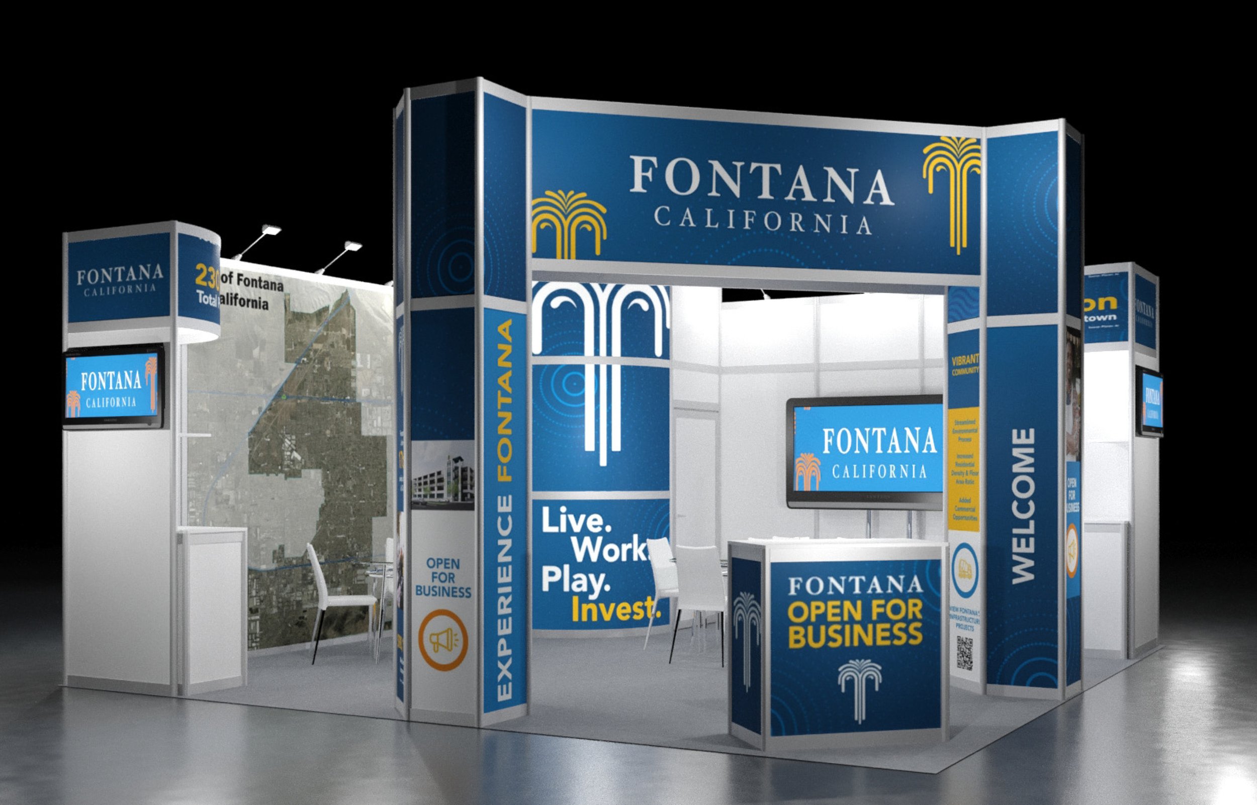 City of Fontana CA Exhibit Booth