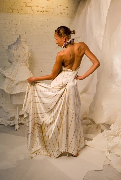 Origami Gown back view