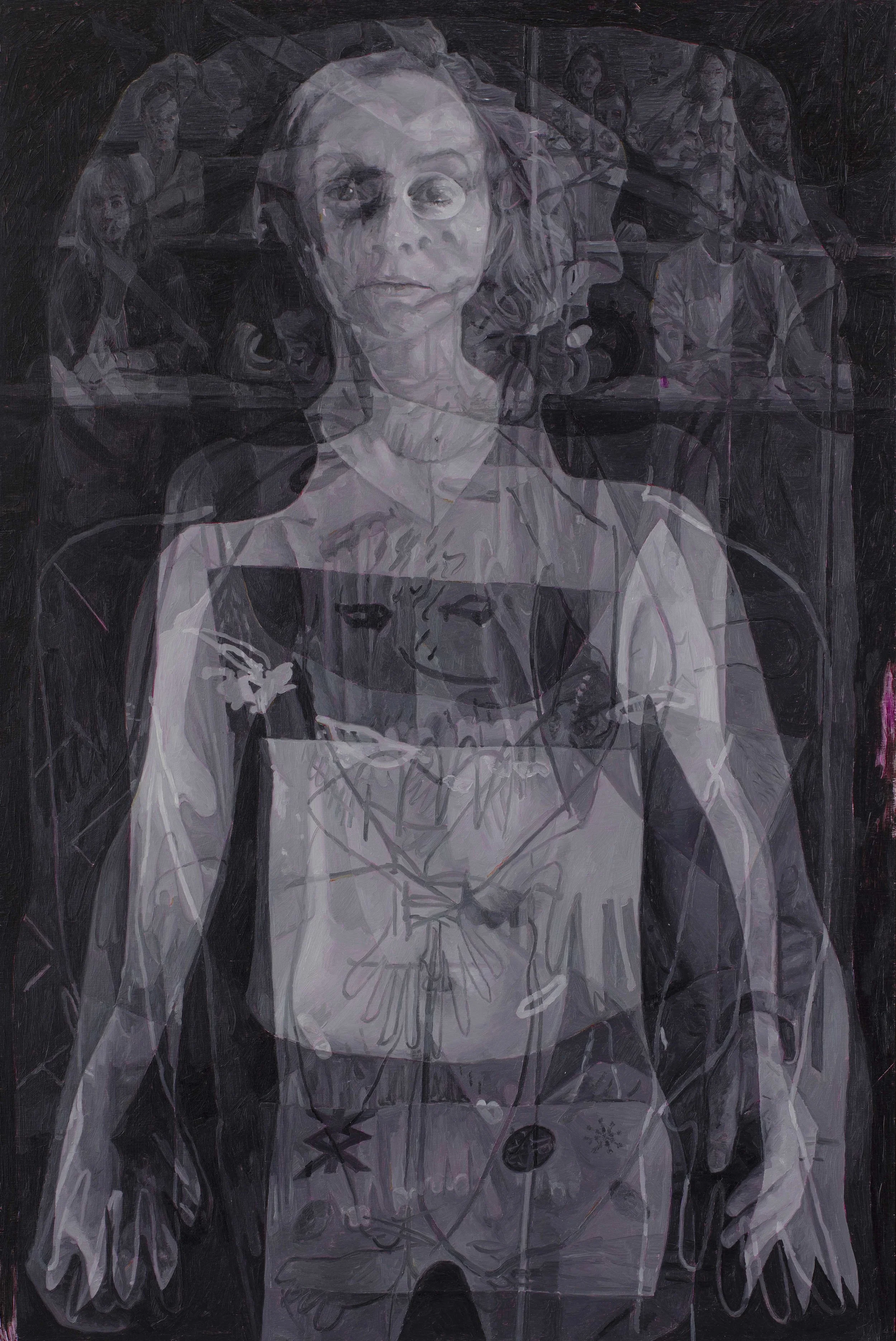 Exhibit 30: Post-Mortem Injury (Incise Wound) , oil on board 108 x 73cm, 2018.