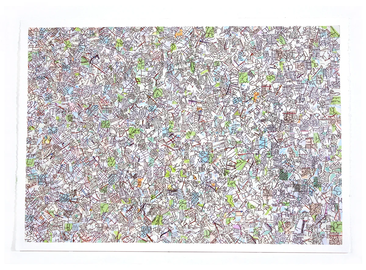   Remap(wbg),&nbsp; map and marker on paper, 22x30inches, &nbsp;2013 
