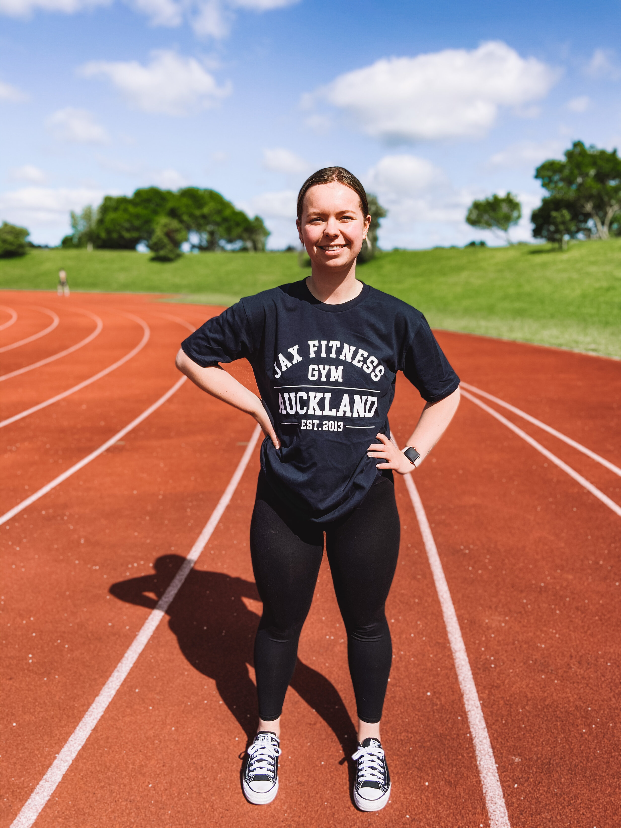 Jax Fitness College Tee - Navy